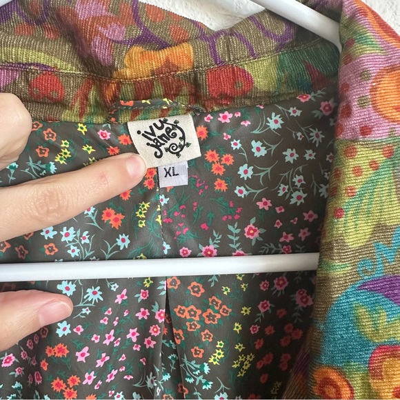 Like New Ivy Jane corduroy floral boho blazer - Picture 5 of 9